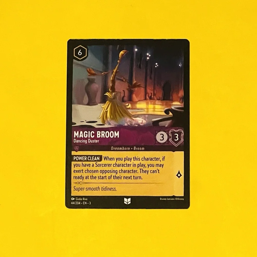 Disney Lorcana Into the Inklands 44/204 UC EN3 Magic Broom -‎ Dancing Duster